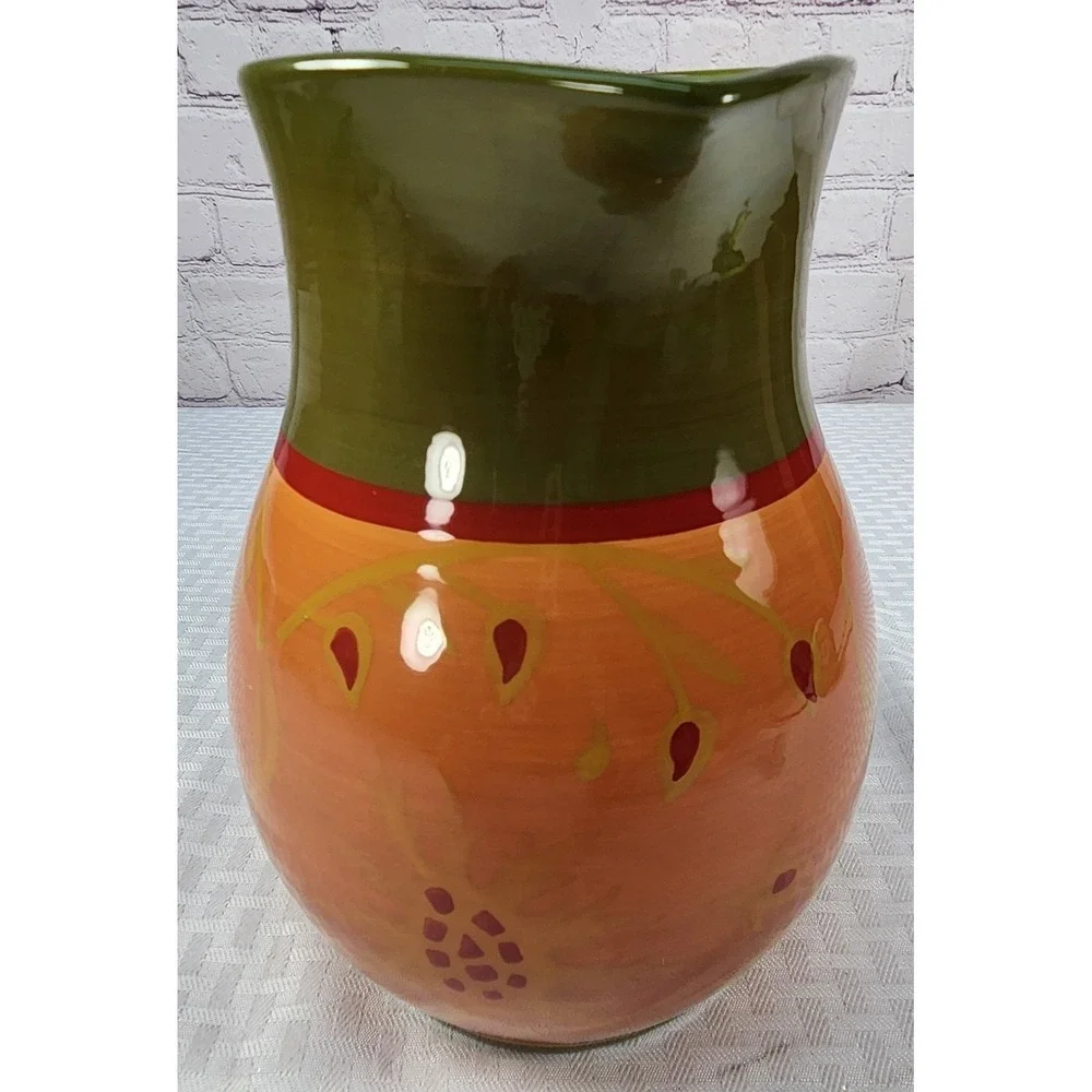 Vintage Demdaco Pitcher Kennewick Lodge Hand-painted Elizabeth Tipton 2006